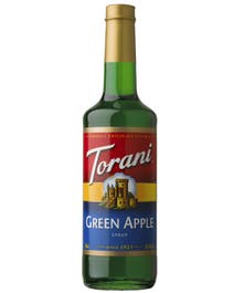Green Apple syrup bottle