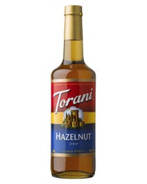 Hazelnut syrup bottle
