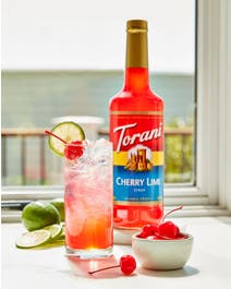 Cherry Lime Italian Soda